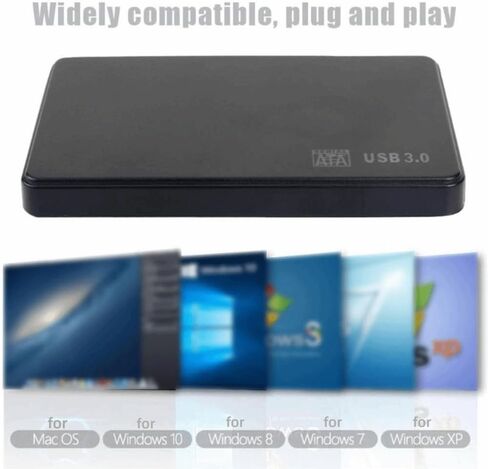 Limen 2.5 Inch SATAs Hard Drive Enclosure - USB 3.0 to SATAs Adapter for 2.5" SSD/HDD,Plug and Play External Case with USB Cable,Supports up to 2TB in Kuwait