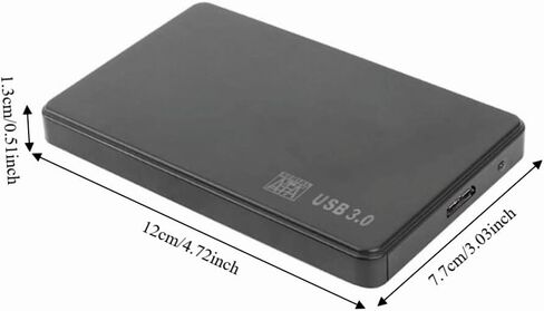Limen 2.5 Inch SATAs Hard Drive Enclosure - USB 3.0 to SATAs Adapter for 2.5" SSD/HDD,Plug and Play External Case with USB Cable,Supports up to 2TB in Kuwait