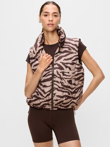 Old Navy Core Puffer Vest - Black Zebra in Kuwait