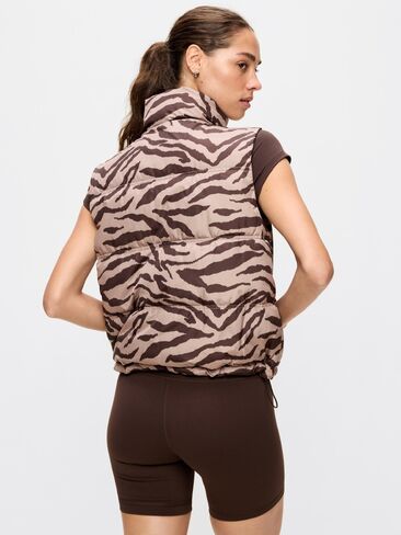 Old Navy Core Puffer Vest - Black Zebra in Kuwait