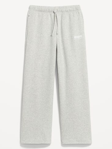 بنطلون رياضي واسع الأرجل من الصوف عالي الخصر من Old Navy - رمادي منقط in Kuwait