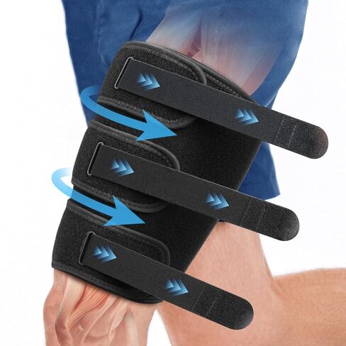 Thigh Compression Sleeve with 3 Adjustable Straps in Saudi Arabia