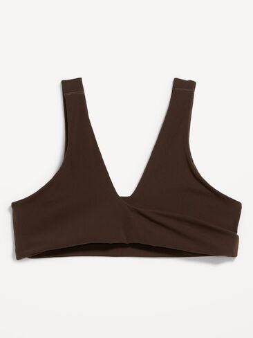 حمالة صدر رياضية Old Navy Light Support StudioSmooth Twist-Front - قهوة سوداء in Kuwait