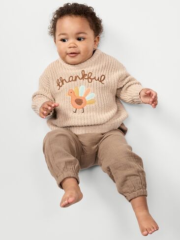 Old Navy Unisex Loose Sweater for Baby - Thanksgiving in Kuwait