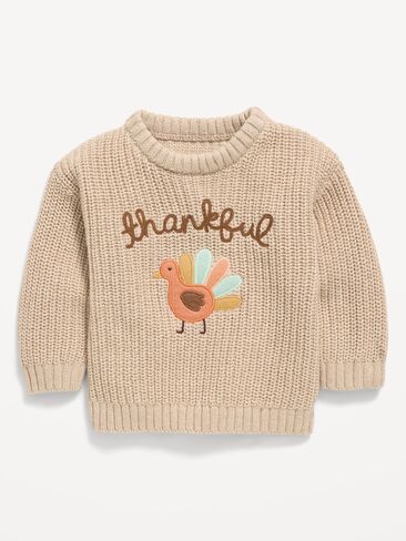 Old Navy Unisex Loose Sweater for Baby - Thanksgiving in Kuwait