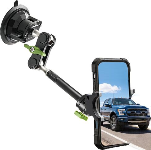 Car Phone Holder，Video Recording Universal Car Phone Mount, 360° Rotation Car Phone Mount Windshield Window Glass Vlog Shooting Car Phone Holder for iPhone Samsung All Smartphones & Cars in Saudi Arabia