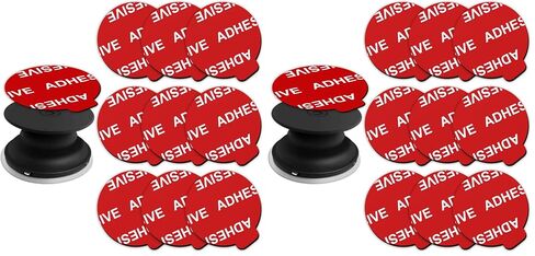 AZXYI Very High Bond Sticky Adhesive, 9 Pack Adhesive Replacement for Socket Base, 1.4 inches Double Sided Sticker Tapes for Phone Collapsible Grip & Stand Base in Kuwait