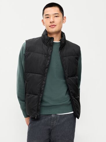 Old Navy Frost-Free Water-Resistant Puffer Vest - Black Jack in Saudi Arabia