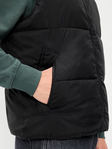 Old Navy Frost-Free Water-Resistant Puffer Vest - Black Jack in Saudi Arabia