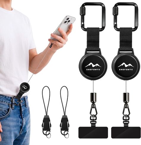 Anti-Theft Phone Tether, Black (2 Pack) in Saudi Arabia