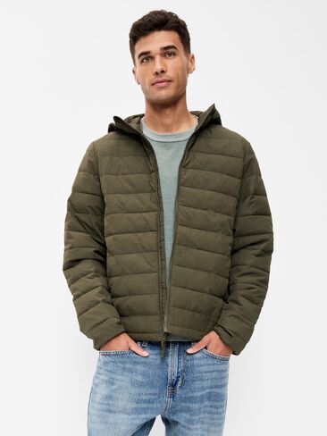Old Navy Water-Resistant Narrow Channel Jacket - Heritage Green in Kuwait
