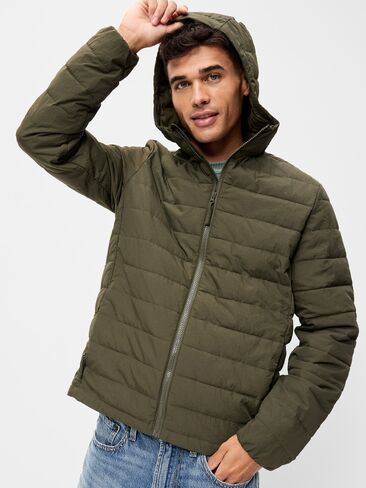 Old Navy Water-Resistant Narrow Channel Jacket - Heritage Green in Kuwait