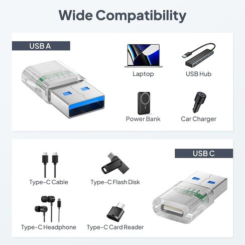 Elebase USB 3.0 to USB C Adapter 4 Pack for New iPhone 18 Pro Car Charger in Saudi Arabia