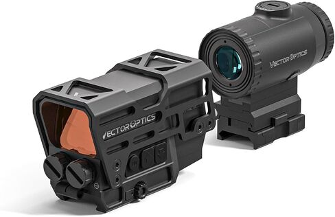 Vector Optics 1x31x26 Enclosed Multi-Reticle Red Dot Sight with Paragon 3X Flip to Side Mini Magnifier Combo, 1.6 inch Co-Witness Heights with a Riser Section, Motion Awake, SCMF-33+SCRD-M67 in Saudi Arabia