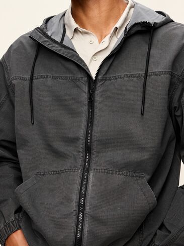 Old Navy Oversized Washed Utility Jacket - Black Jack in Saudi Arabia