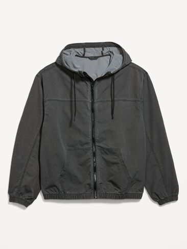 Old Navy Oversized Washed Utility Jacket - Black Jack in Saudi Arabia