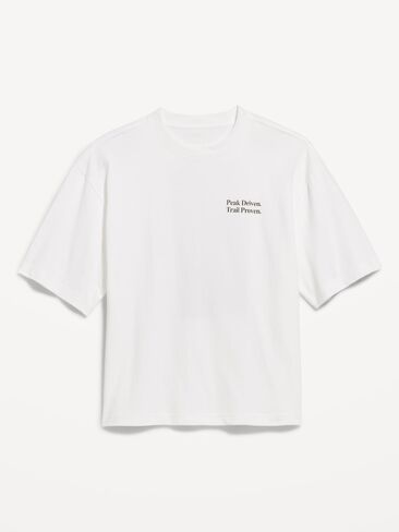 Old Navy Lived-In Pro Short-Sleeve Graphic T-Shirt - White Lilies in Saudi Arabia
