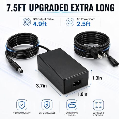 16V 2.5A Adapter Compatible with Yamaha PA-300/PA-301 Keyboard in Kuwait