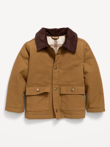 Old Navy Canvas Barn Jacket for Toddler Boys - Caramel Crunch in Kuwait