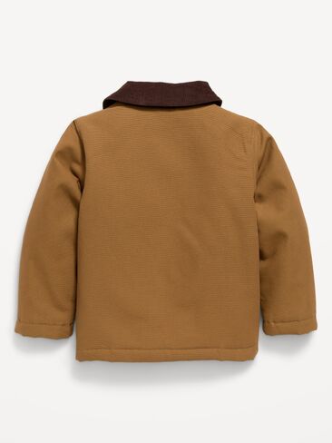 Old Navy Canvas Barn Jacket for Toddler Boys - Caramel Crunch in Kuwait