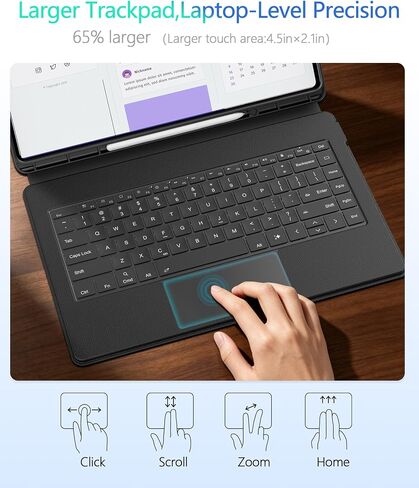 Upgrade Keyboard Case for Samsung Galaxy Tab S11 Ultra/S10 Ultra/S9 Ultra/S8 Ultra 14.6",Detachable Keyboard,Multi-Touch Trackpad,7-Color Backlit,AI & DeX Keys,Auto Wake/Sleep,S Pen Holder,Dark in Saudi Arabia