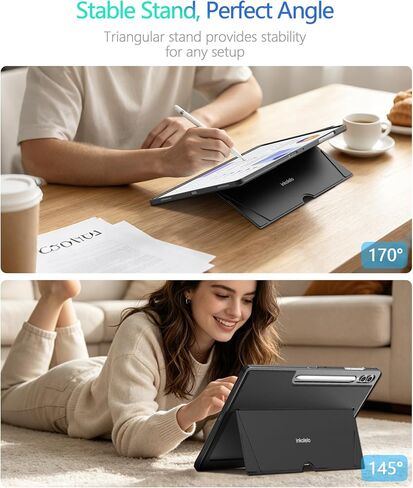 Upgrade Keyboard Case for Samsung Galaxy Tab S11 Ultra/S10 Ultra/S9 Ultra/S8 Ultra 14.6",Detachable Keyboard,Multi-Touch Trackpad,7-Color Backlit,AI & DeX Keys,Auto Wake/Sleep,S Pen Holder,Dark in Saudi Arabia