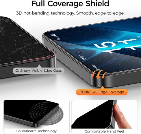 BENKS GlassWarrior AR Screen Protector for Samsung Galaxy S26 Ultra, Anti-Reflective Tempered Glass Screen Protector, Anti Scratch, Bubble Free in Saudi Arabia