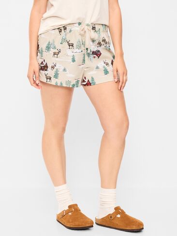 شورت بيجامة من الفانيلا من Old Navy للنساء - مقصورة شتوية (تطابق الشهرة!) in Kuwait