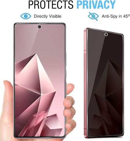 2 Pack for Infinix Note 50 4G/50 Pro 4G/ 50 Pro Plus Privacy Tempered Glass Screen Protector, Anti-Spy 9H Hardness Case Friendly Film in Saudi Arabia