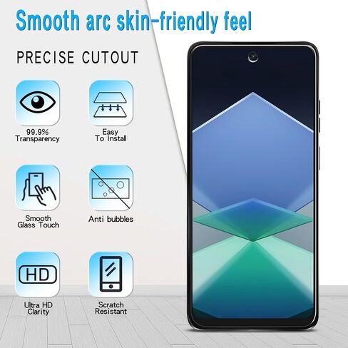 Slanku 3 Pack Tempered Glass for Motorola Moto G Play 2024 Screen Protector in Kuwait