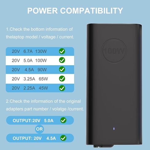 100W USB C Laptop Charger for Dell Precision 5770 5760 5680 3580 in Saudi Arabia