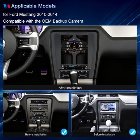 9.7Inch Vertical Touchscreen Car Stereo Radio for Ford Mustang 2010-2014 in Saudi Arabia