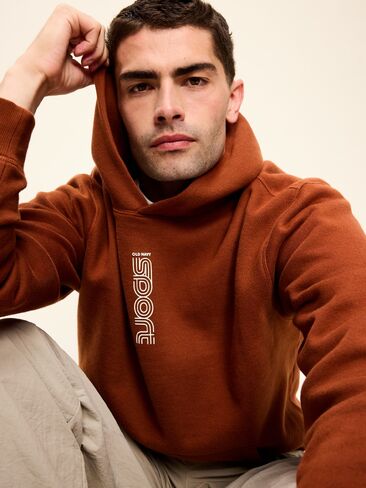 Old Navy Baseline Fleece Popover Hoodie - Horse Chestnut in Kuwait