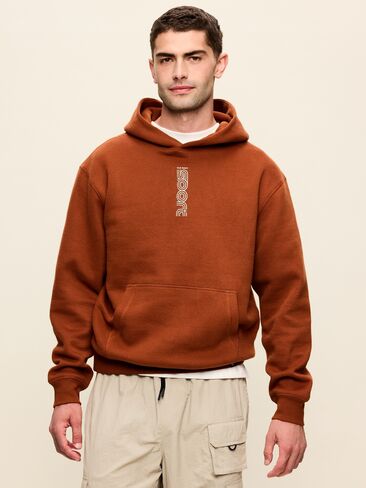 Old Navy Baseline Fleece Popover Hoodie - Horse Chestnut in Kuwait