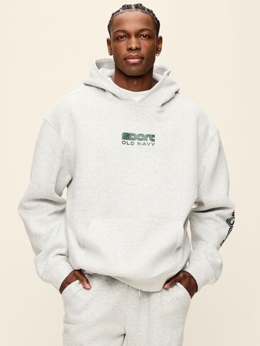 Old Navy Baseline Fleece Popover Hoodie - Heather Gray in Kuwait