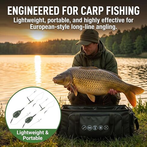 2 PCS Weighted Method Feeders for Carp Fishing, Bait Cage Design in Saudi Arabia