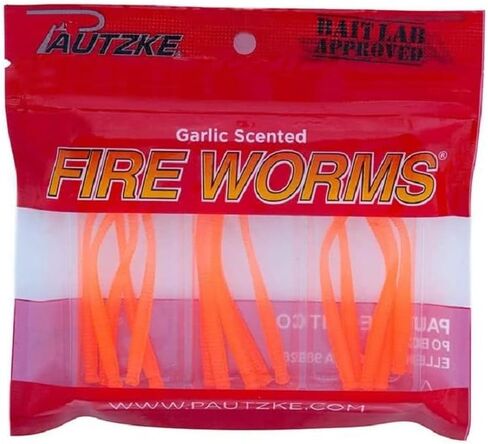 Pautzke Bait Fire Worms – Versatile Multi-Species Bait (15 Pack) Orange, 1/12 in Saudi Arabia