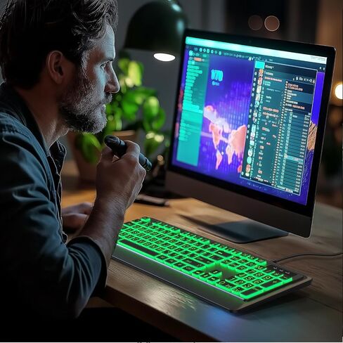 KOPJIPPOM Largr Print Backlit Keyboard in Saudi Arabia