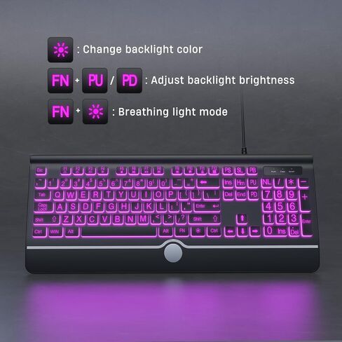 KOPJIPPOM Largr Print Backlit Keyboard in Saudi Arabia