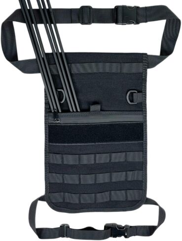 Archery Hip Quiver Arrow Quiver 1000D Fabric Field Quiver Arrow Holder Bow Crossbow Quivers Waterproof Zipper Pocket and Waist Belt for Compound and Recurve Bow Hunting and Target Practice in Saudi Arabia