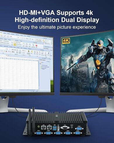 Industrial Mini PC Core i7 8550U, Win11 Pro Fanless Mini PC Dual NIC 2.5gb in Saudi Arabia