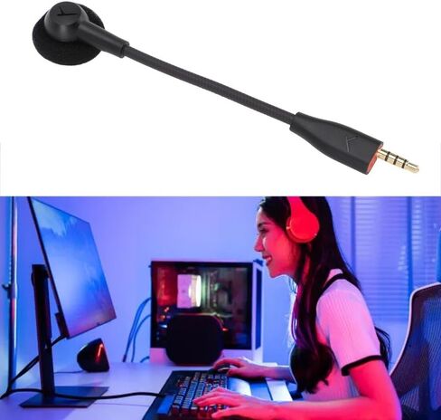 5.91in Gaming Headset Mic Flexible Gooseneck Hose 3.5MM Gold Plated Connector Plug and Play for MMX100 MMX150 Gaming Headphones in Saudi Arabia