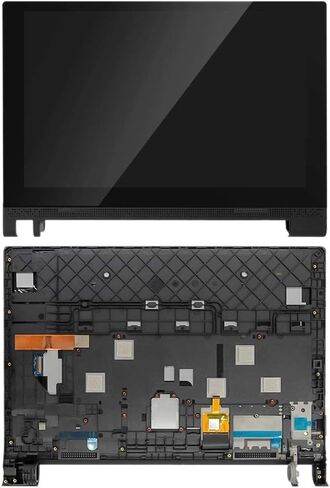 CHENYAN OEM LCD Screen for Lenovo Yoga Tab 3 10.1 YT3-X50F YT3-X50 Digitizer Full Assembly with Frame (Black) in Kuwait