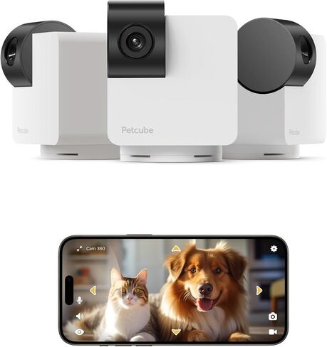 Petcube Pan-Tilt Cam 360° – Wi-Fi Pet & Home Security Camera (Cam 360 – Pack of 2 Cameras) in Saudi Arabia