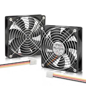 DC 120mm x 25mm Slim Wing 12V 3PIN-Silent Brushless PC Case Cooling Fan for Computer/Heatsink/Radiator Replacement-(SW120 X 2-1500RPM) in Saudi Arabia