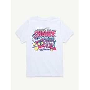 Old Navy Sweet Cherry Soda Pop T-Shirt For Girls - White in Kuwait