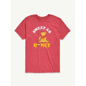 Old Navy Winnie The Pooh Sweet As Honey- Short Sleeve T-Shirt For Toddler - Heather Red in Kuwait