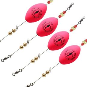 Popping Corks 4 Pc Weighted Rattle Floats Saltwater Bobbers in Saudi Arabia