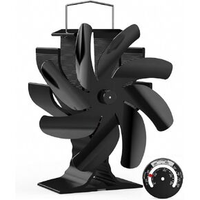 HIDALIFE Wood Stove Fan Heat Powered - Dual Motor, Thermal for Gas Wood Burner Stove Accessories in Kuwait