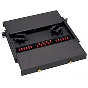GB324 19-Inch Width By 12-Inch Depth by 1.75-Inch Height Rack Mount Fiber Optic Cabinet, 3 Adapter Panel Capacity in Kuwait
